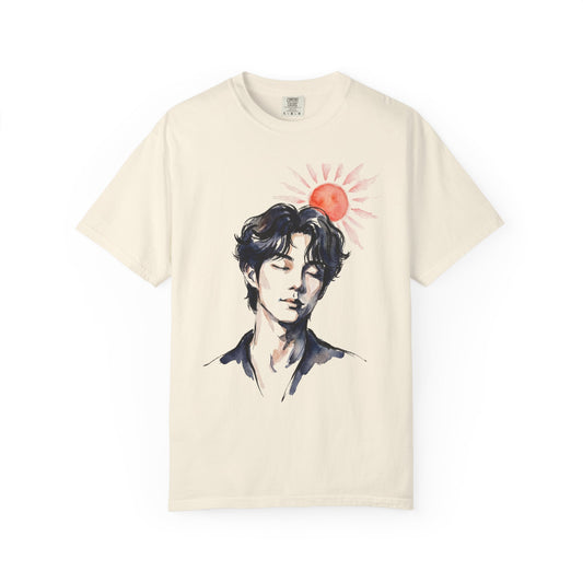 Lee Jae-Min “Crimson Presence” Garment-Dyed T-Shirt