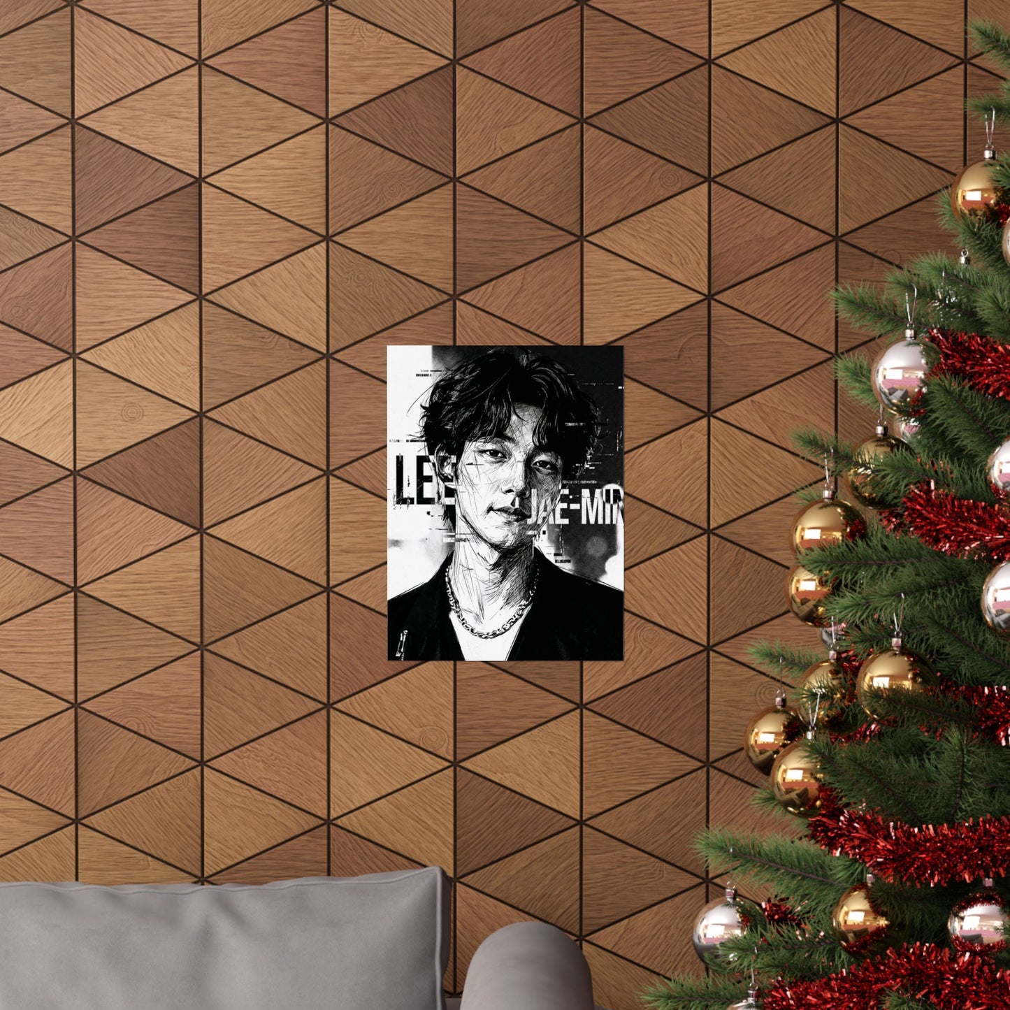 Lee Jae-Min “Portrait” Matte Poster – Premium K-Pop Idol Wall Art