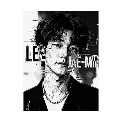 Lee Jae-Min “Portrait” Matte Poster – Premium K-Pop Idol Wall Art