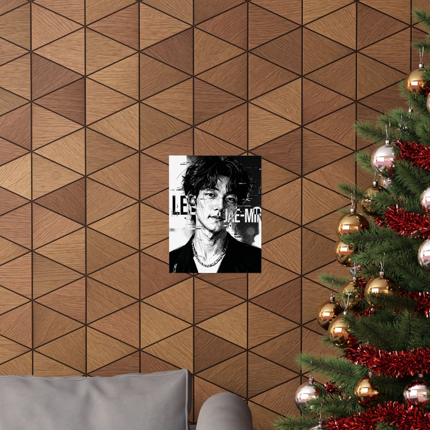 Lee Jae-Min “Portrait” Matte Poster – Premium K-Pop Idol Wall Art