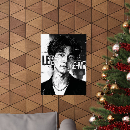 Lee Jae-Min “Portrait” Matte Poster – Premium K-Pop Idol Wall Art