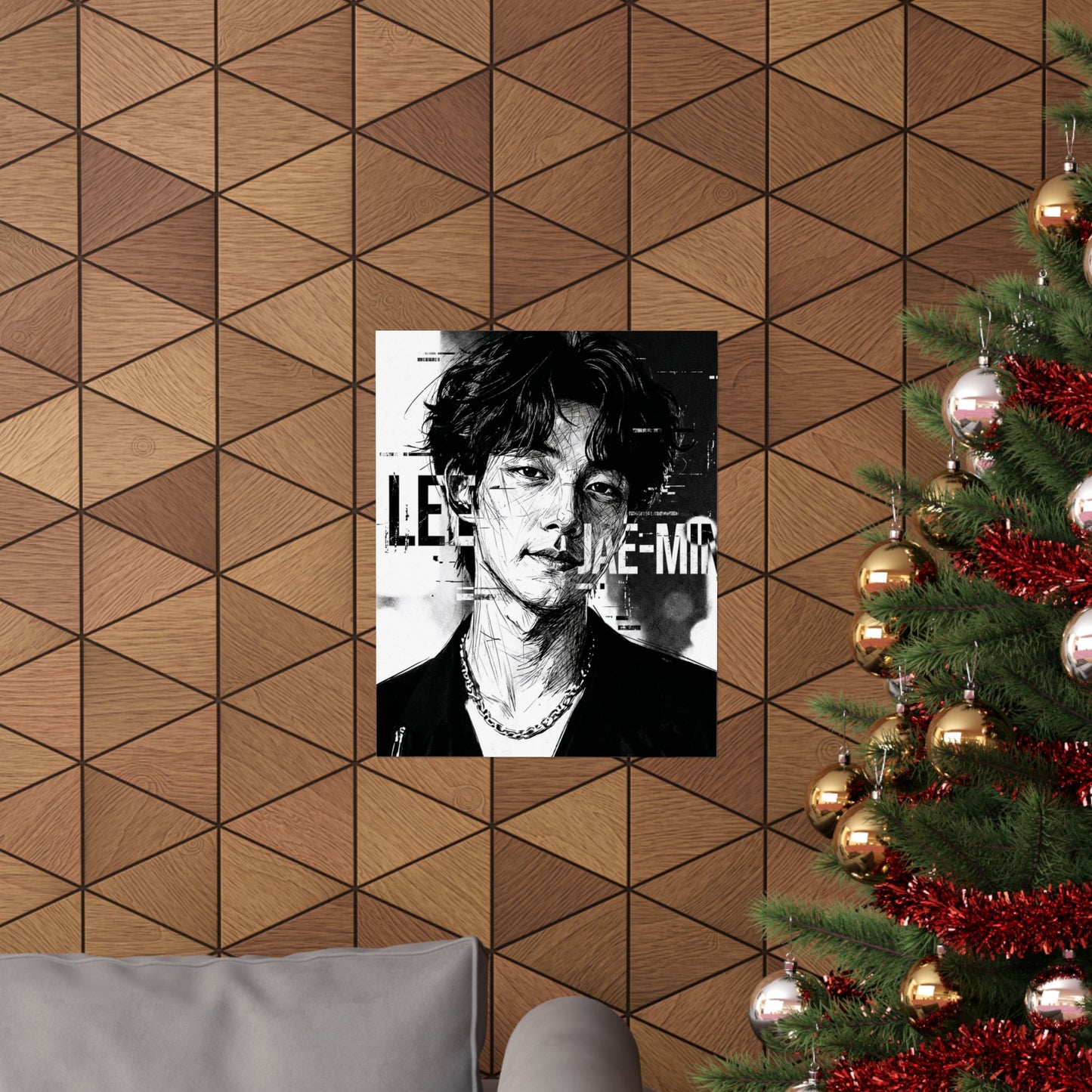 Lee Jae-Min “Portrait” Matte Poster – Premium K-Pop Idol Wall Art