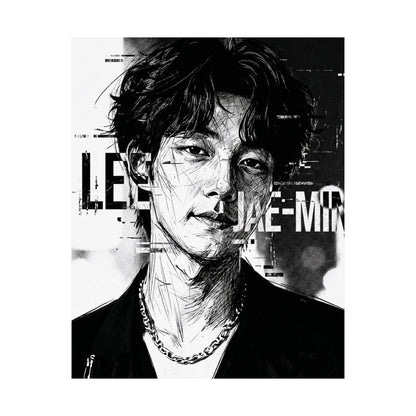 Lee Jae-Min “Portrait” Matte Poster – Premium K-Pop Idol Wall Art