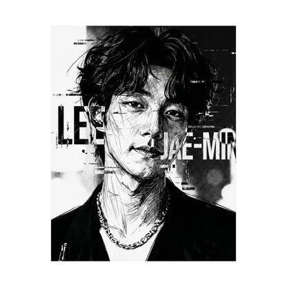 Lee Jae-Min “Portrait” Matte Poster – Premium K-Pop Idol Wall Art